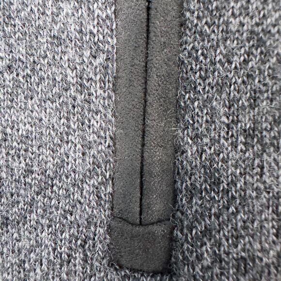 Calvin Klein 100% Italian Merino Wool 1/4 Zip Pullover Mens Large Dark Gray Soft - Picture 10 of 14